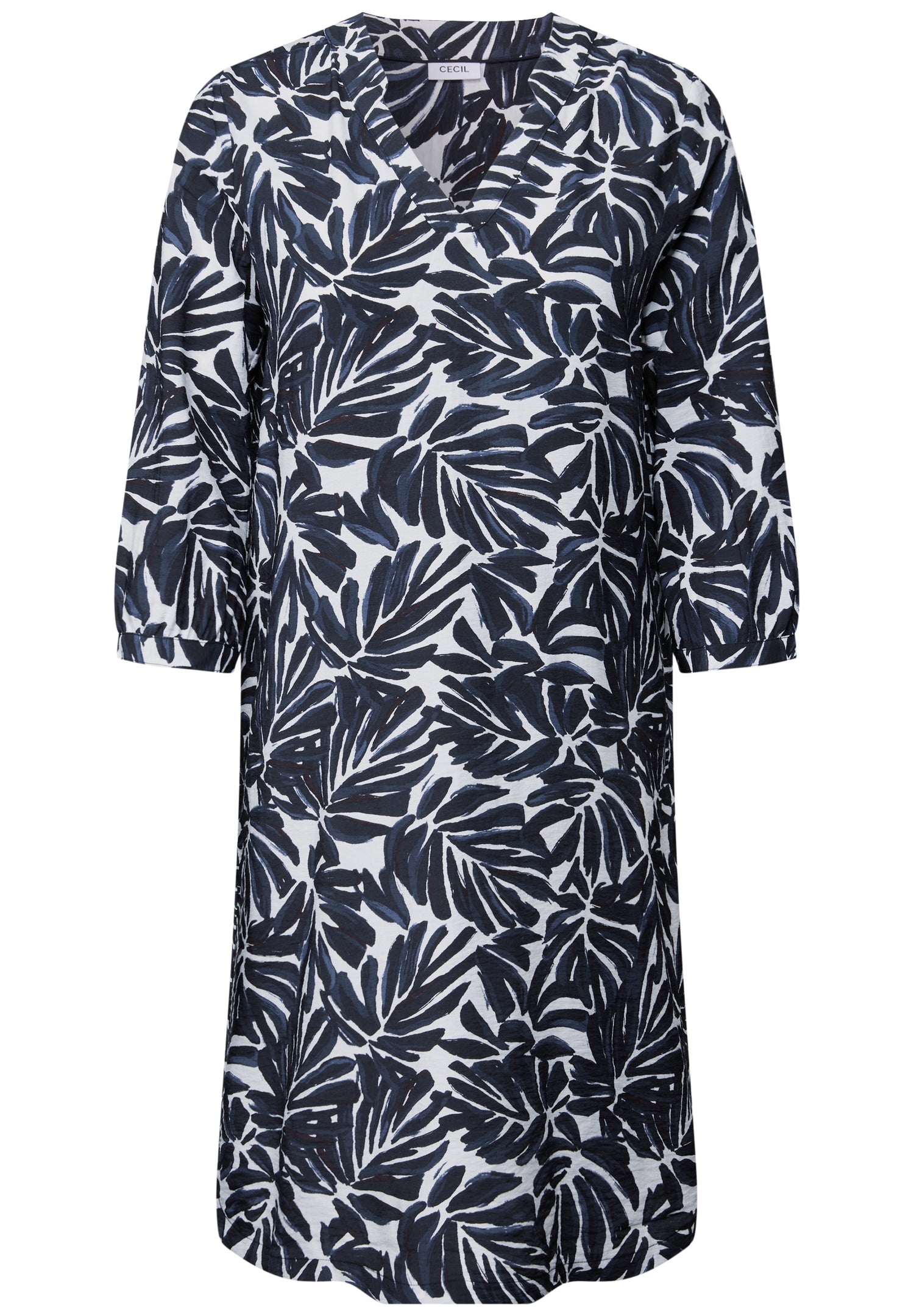 CECIL Sommerkleid Damen Grafisches Muster 3/4-Arm