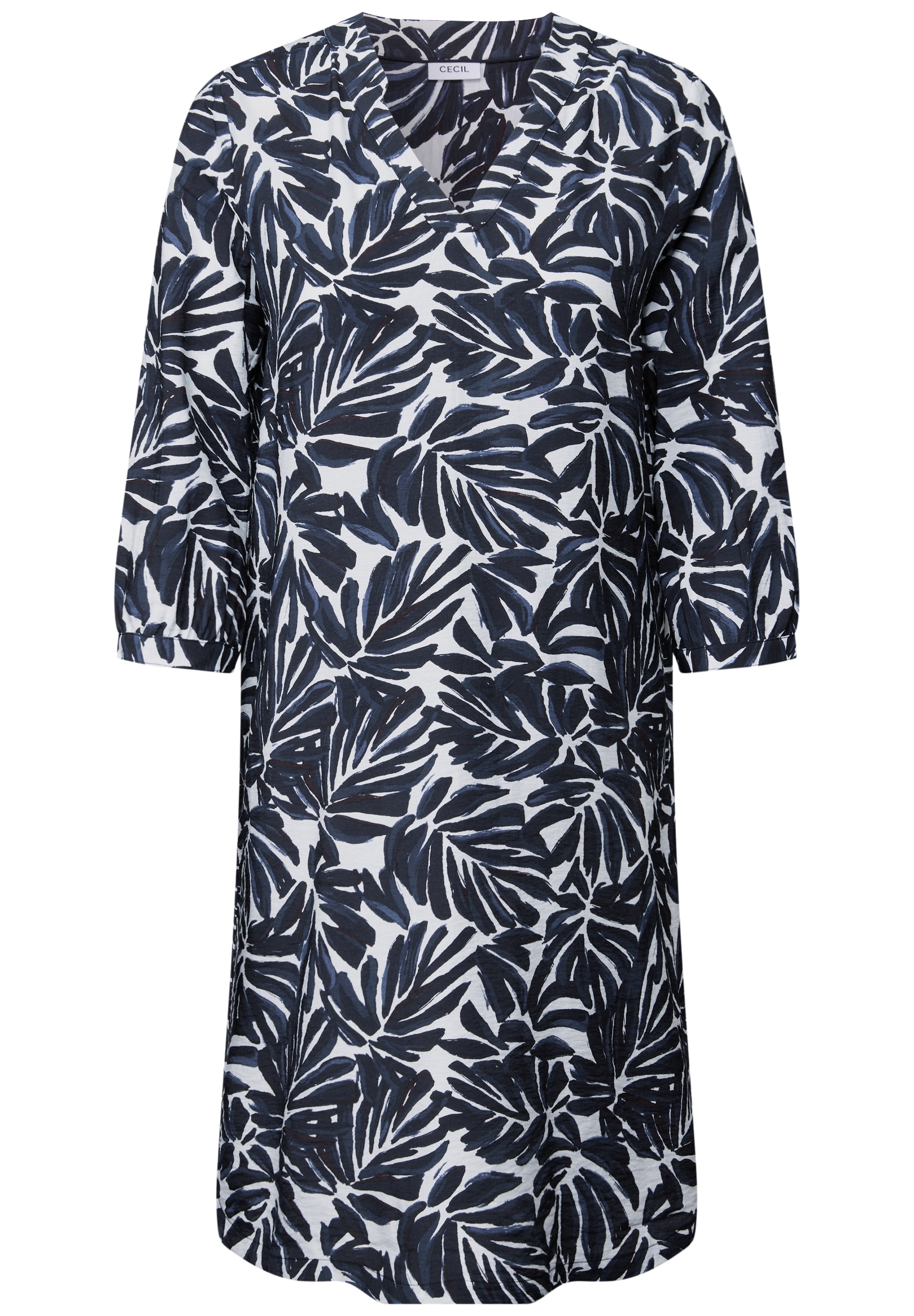 CECIL Sommerkleid Damen Grafisches Muster 3/4-Arm