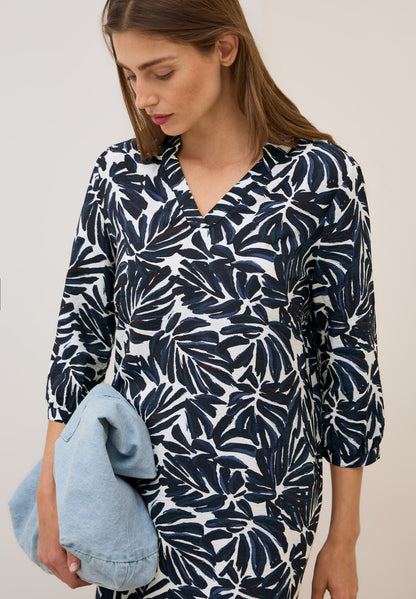 CECIL Sommerkleid Damen Grafisches Muster 3/4-Arm