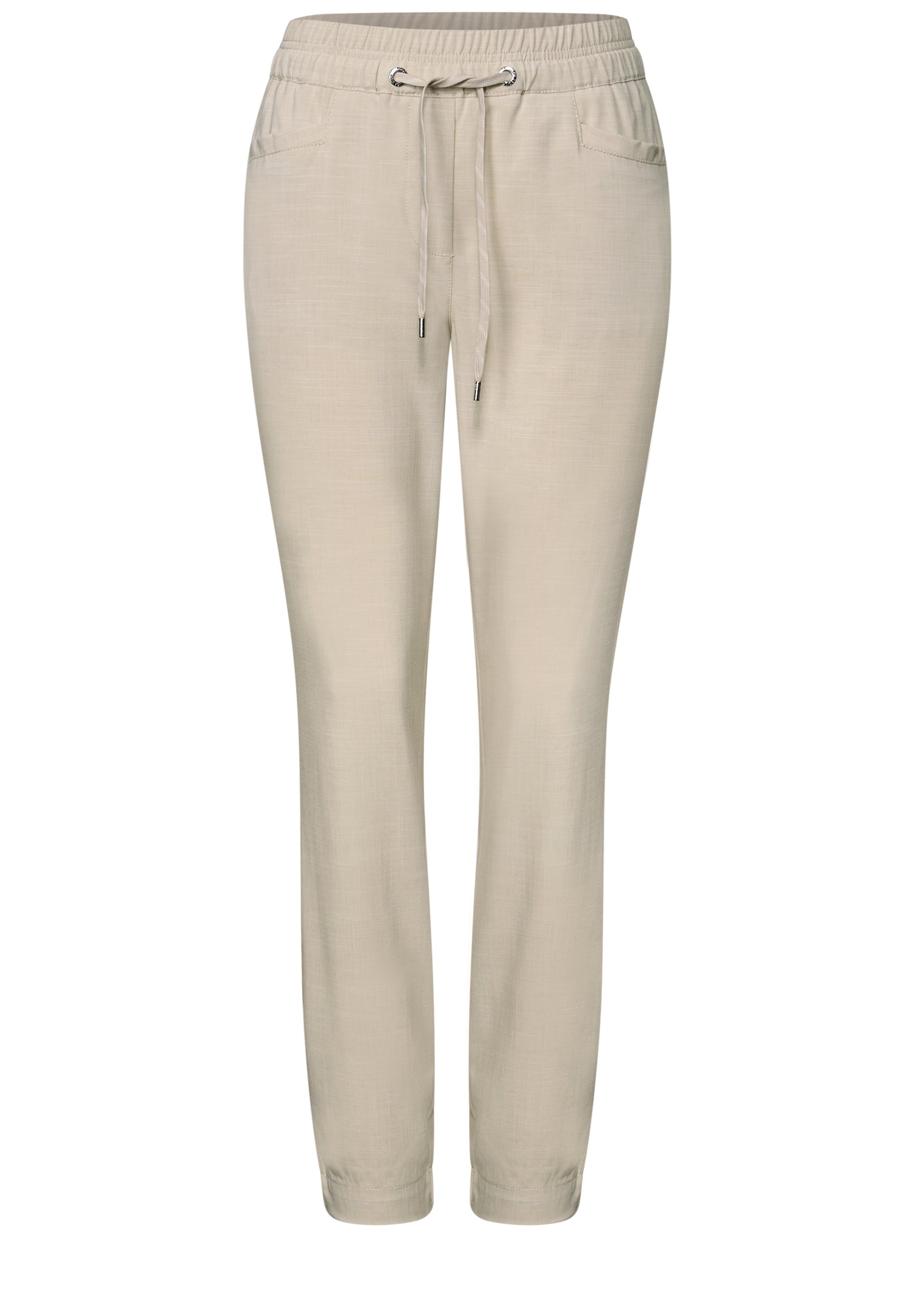 CECIL Melange Hose Damen Loose Fit Slim Legs