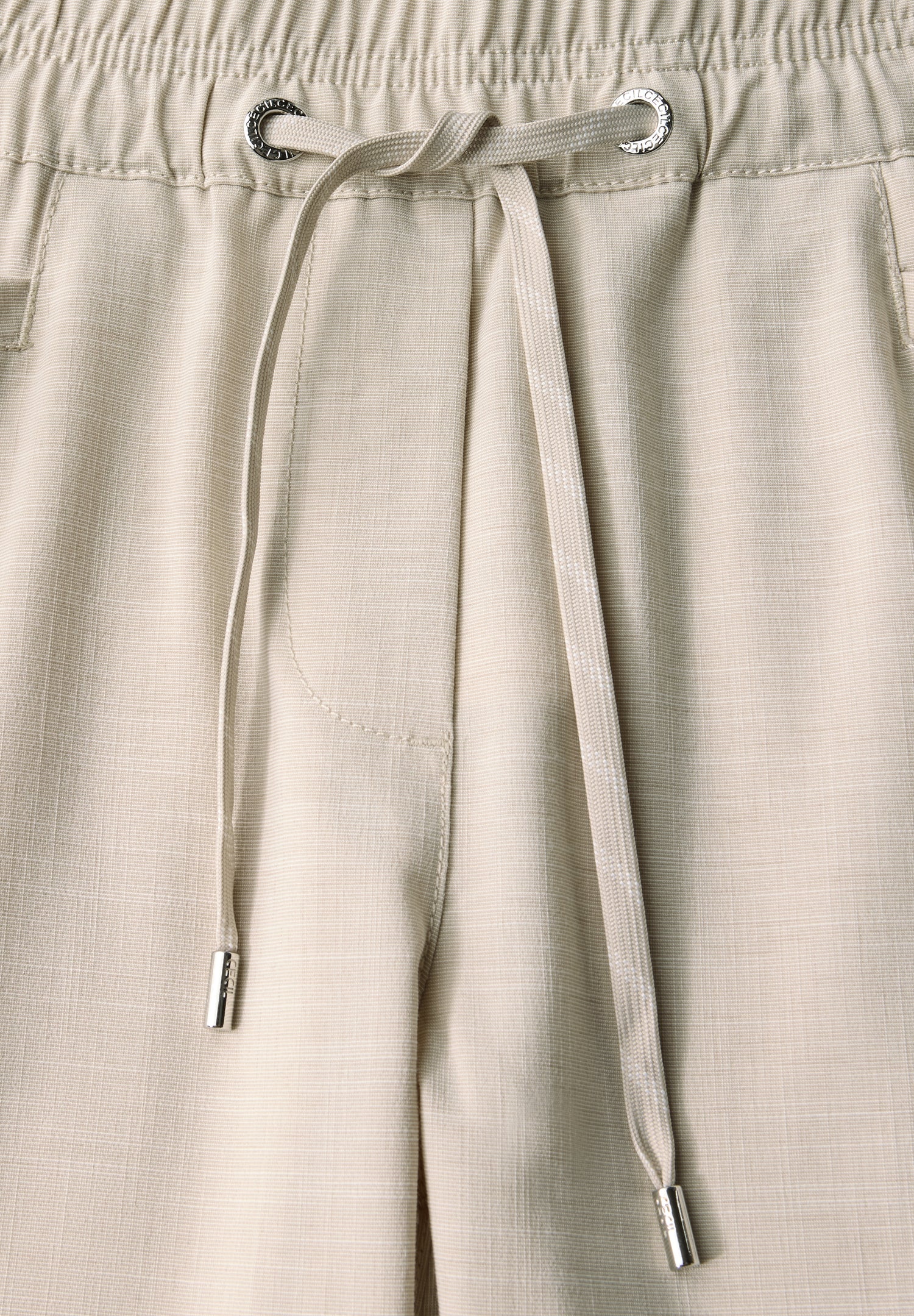 CECIL Melange Hose Damen Loose Fit Slim Legs