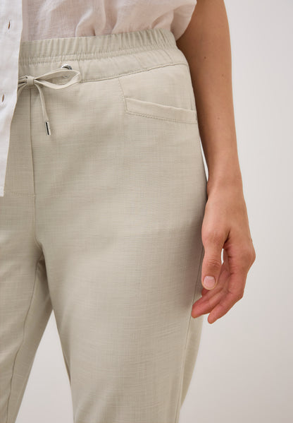CECIL Melange Hose Damen Loose Fit Slim Legs