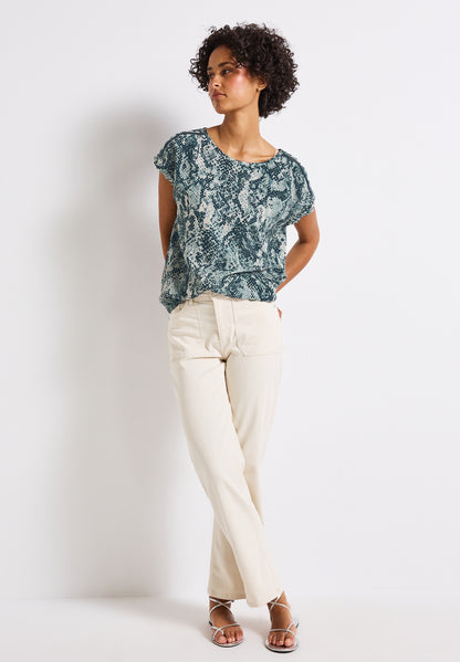 Street One Blusenshirt Damen Grafisches Muster Entspannte Passform