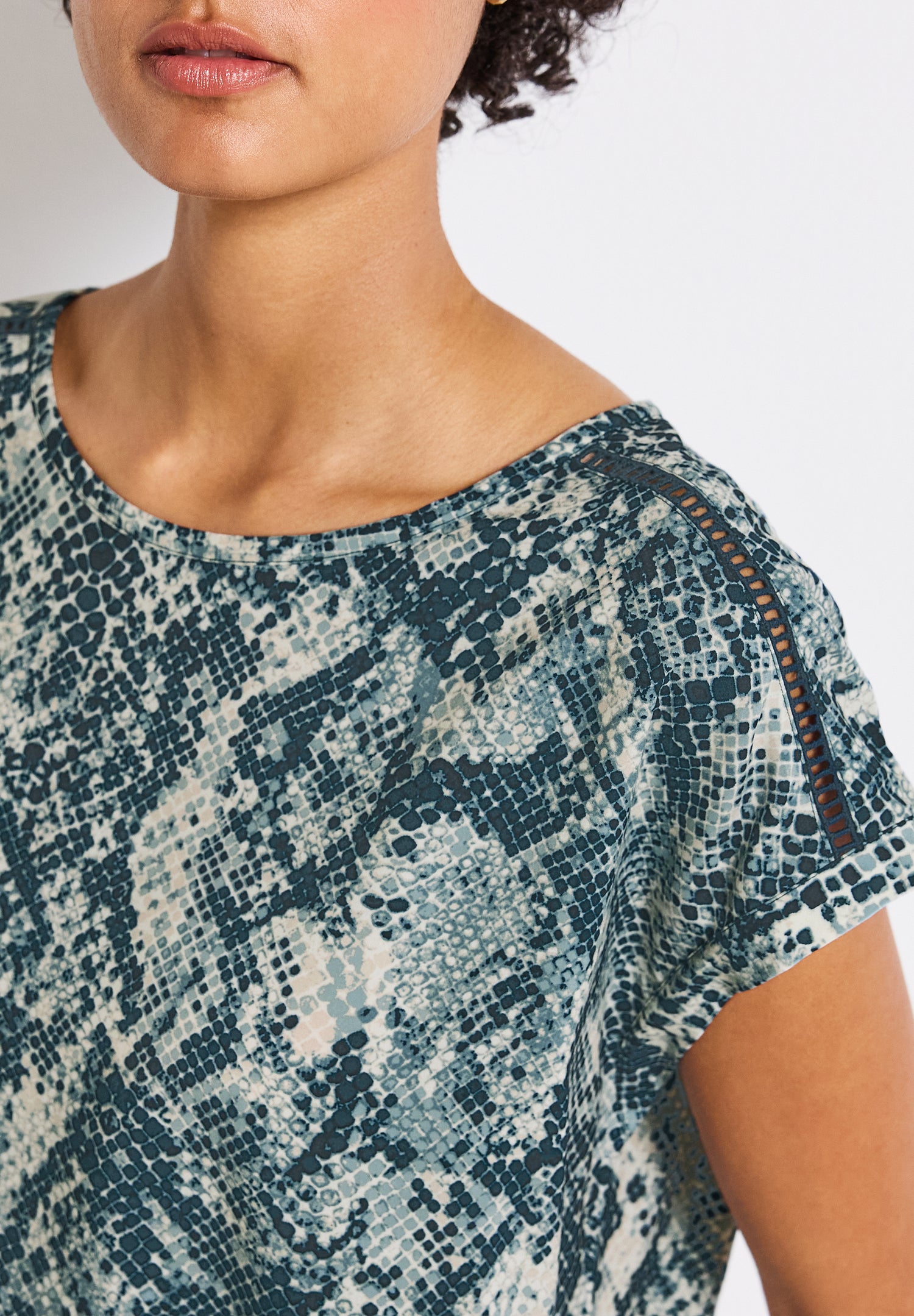 Street One Blusenshirt Damen Grafisches Muster Entspannte Passform