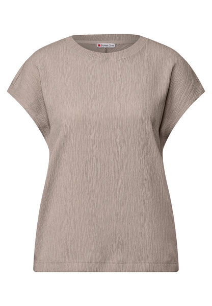 Street One Sommershirt Damen Modischer Strukturmix