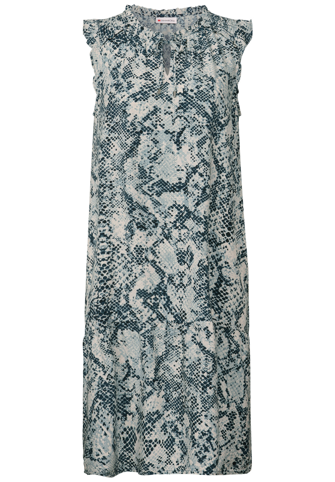 Street One Tunika-Kleid Damen mit grafischem Muster und Volant