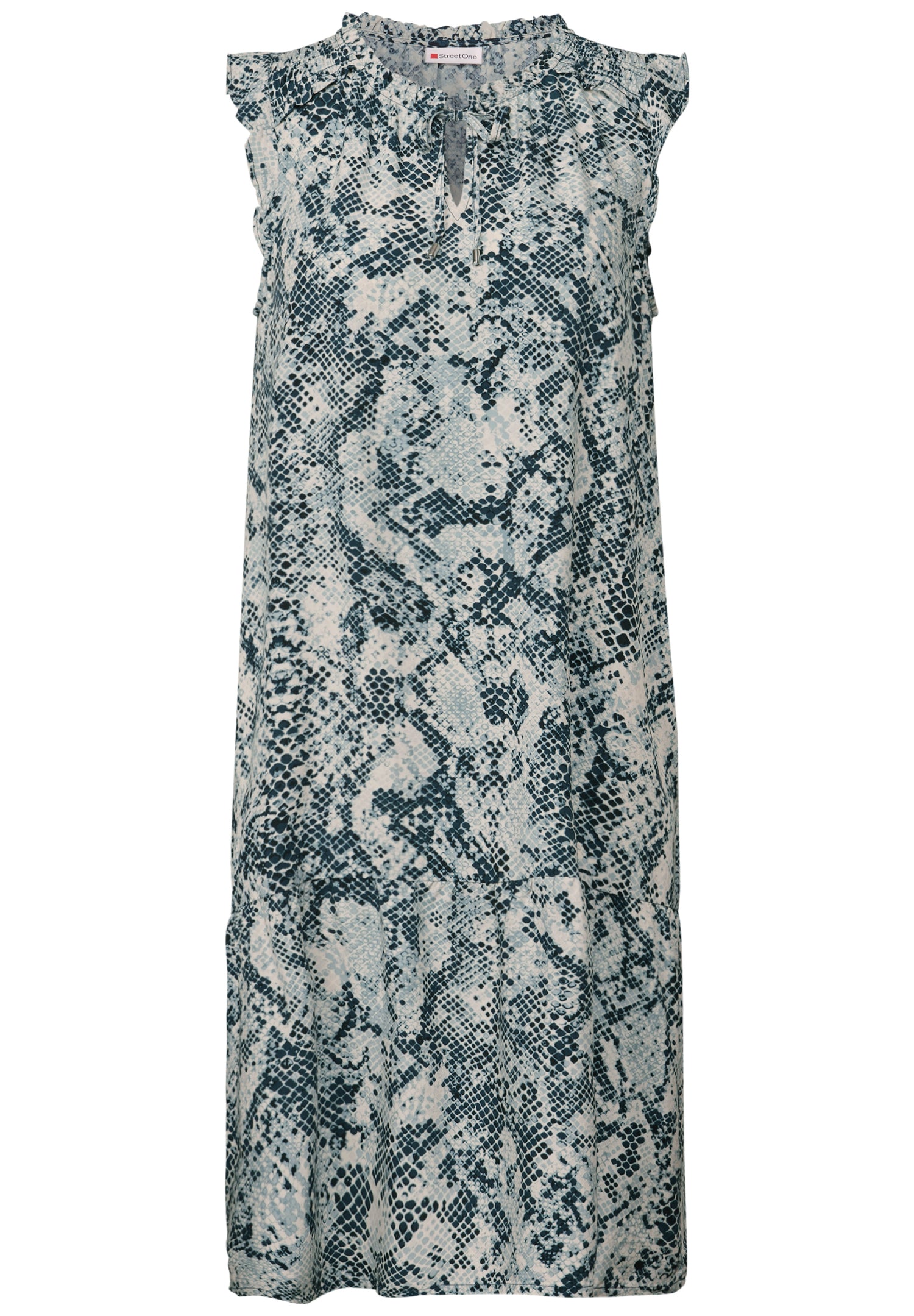 Street One Tunika-Kleid Damen mit grafischem Muster und Volant