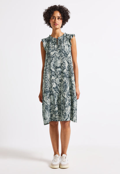 Street One Tunika-Kleid Damen mit grafischem Muster und Volant