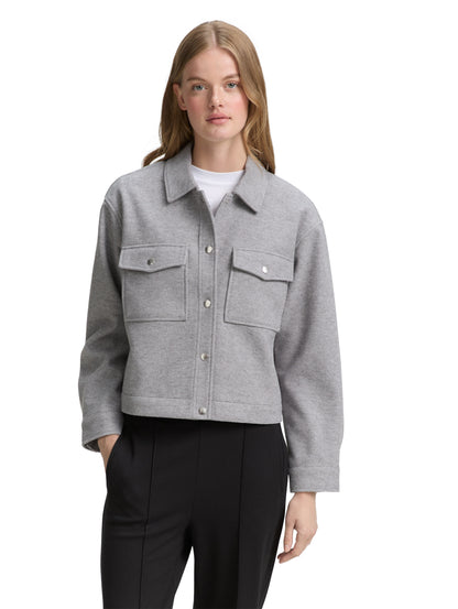 Overshirt in Woll-Optik