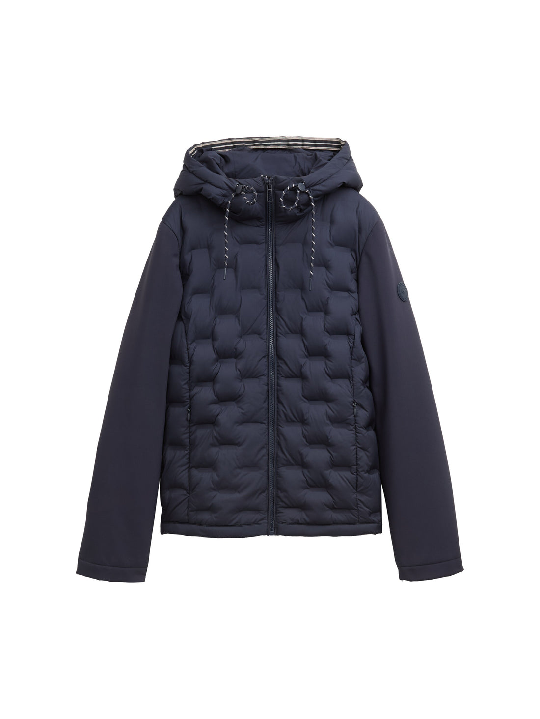 Hybrid Steppjacke mit Kapuze