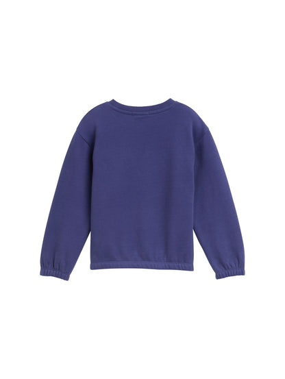 Cropped Sweatshirt mit Wendepailletten