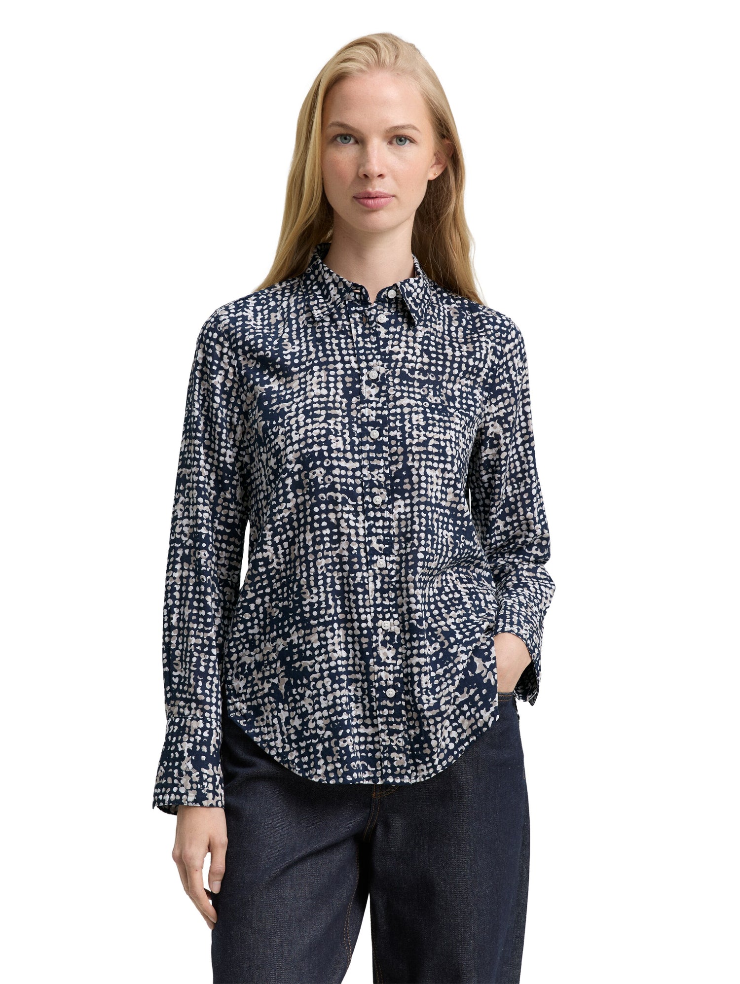 Hemdbluse mit Muster