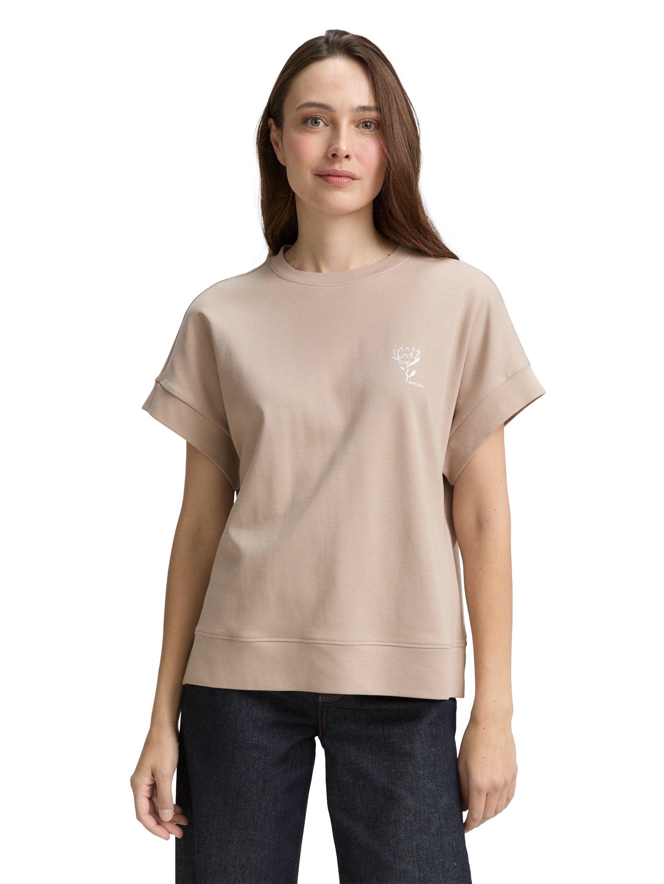 Loose Fit T-Shirt mit Print
