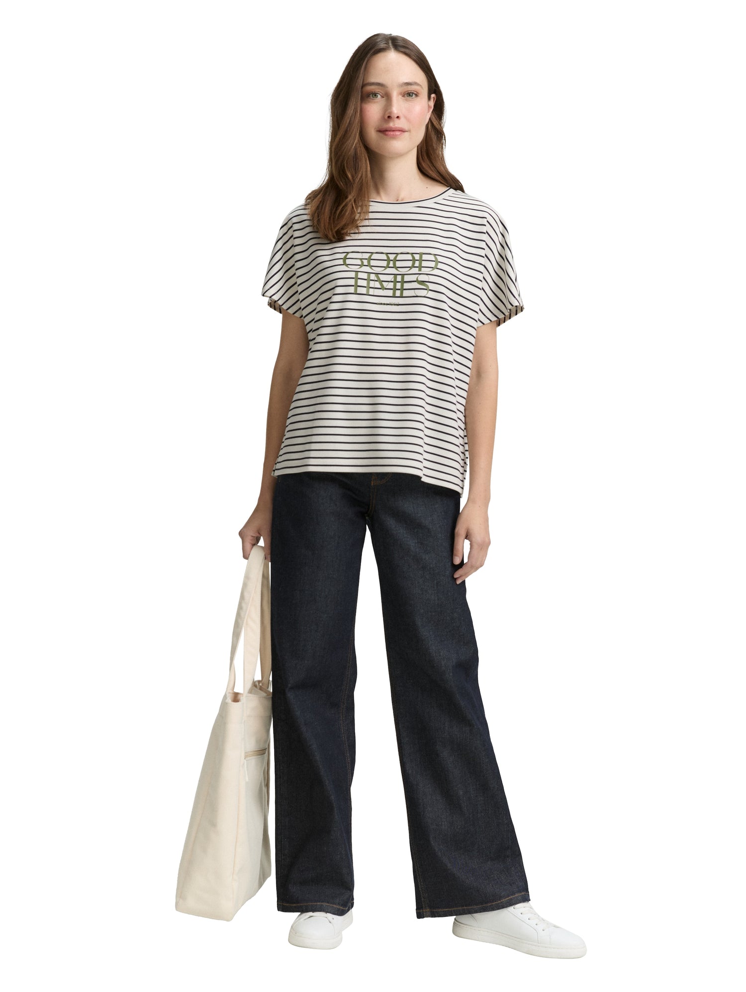 T-Shirt mit Streifenmuster