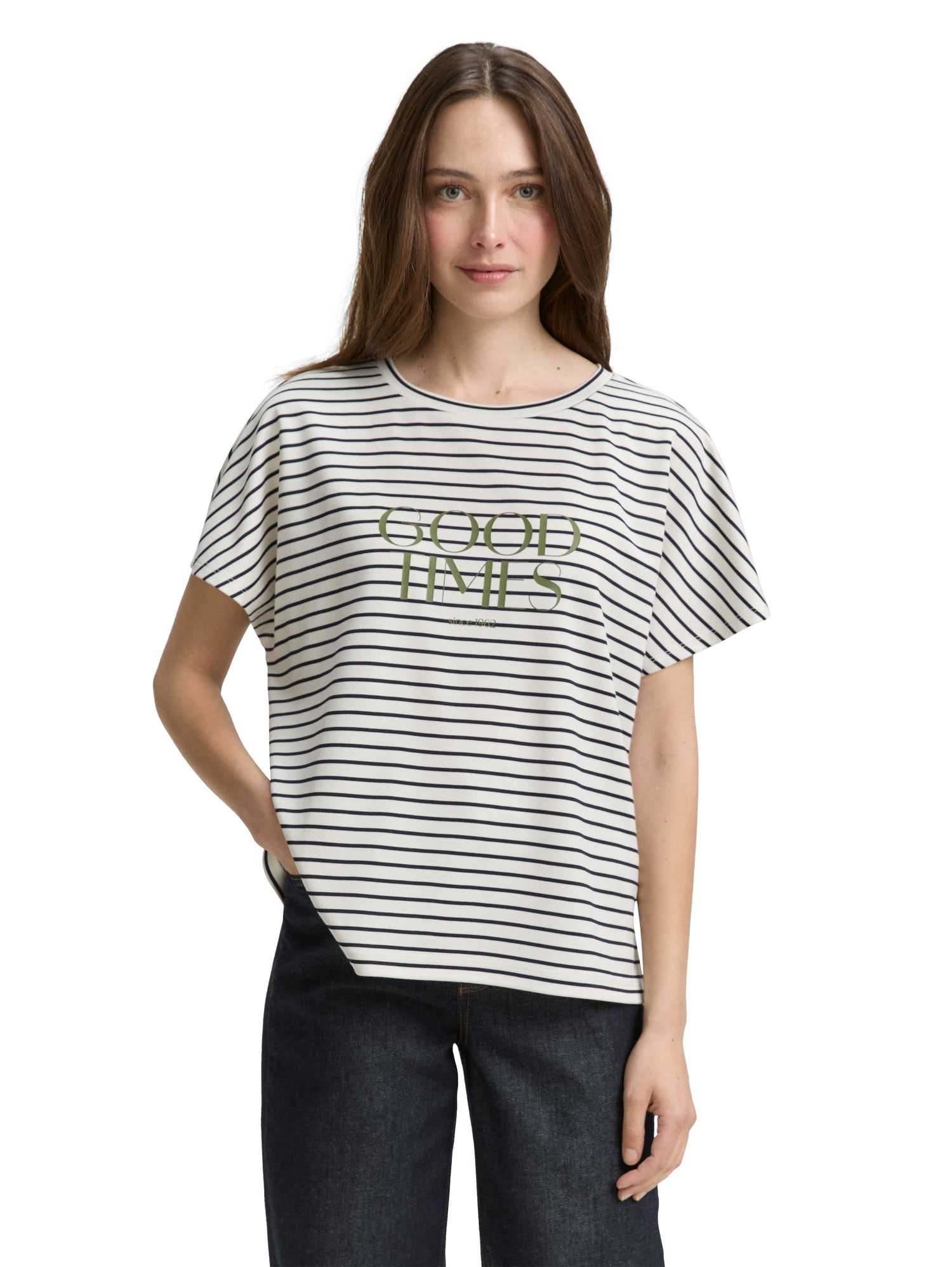 T-Shirt mit Streifenmuster