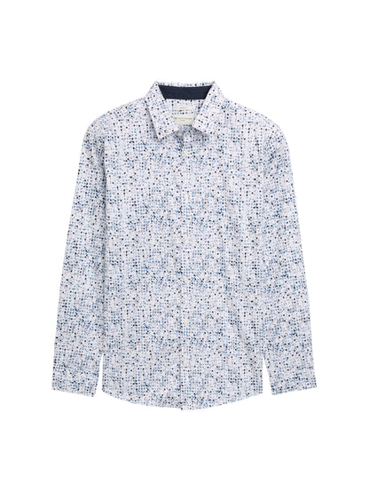 Fitted Hemd mit Muster