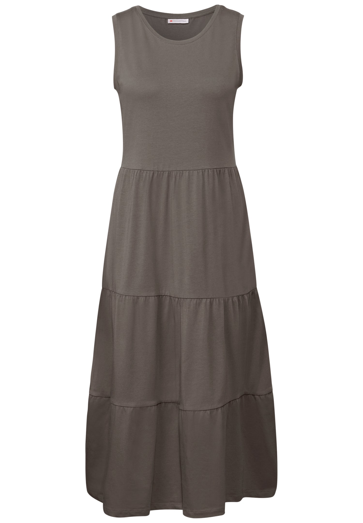 Jersey-Kleid mit Volants