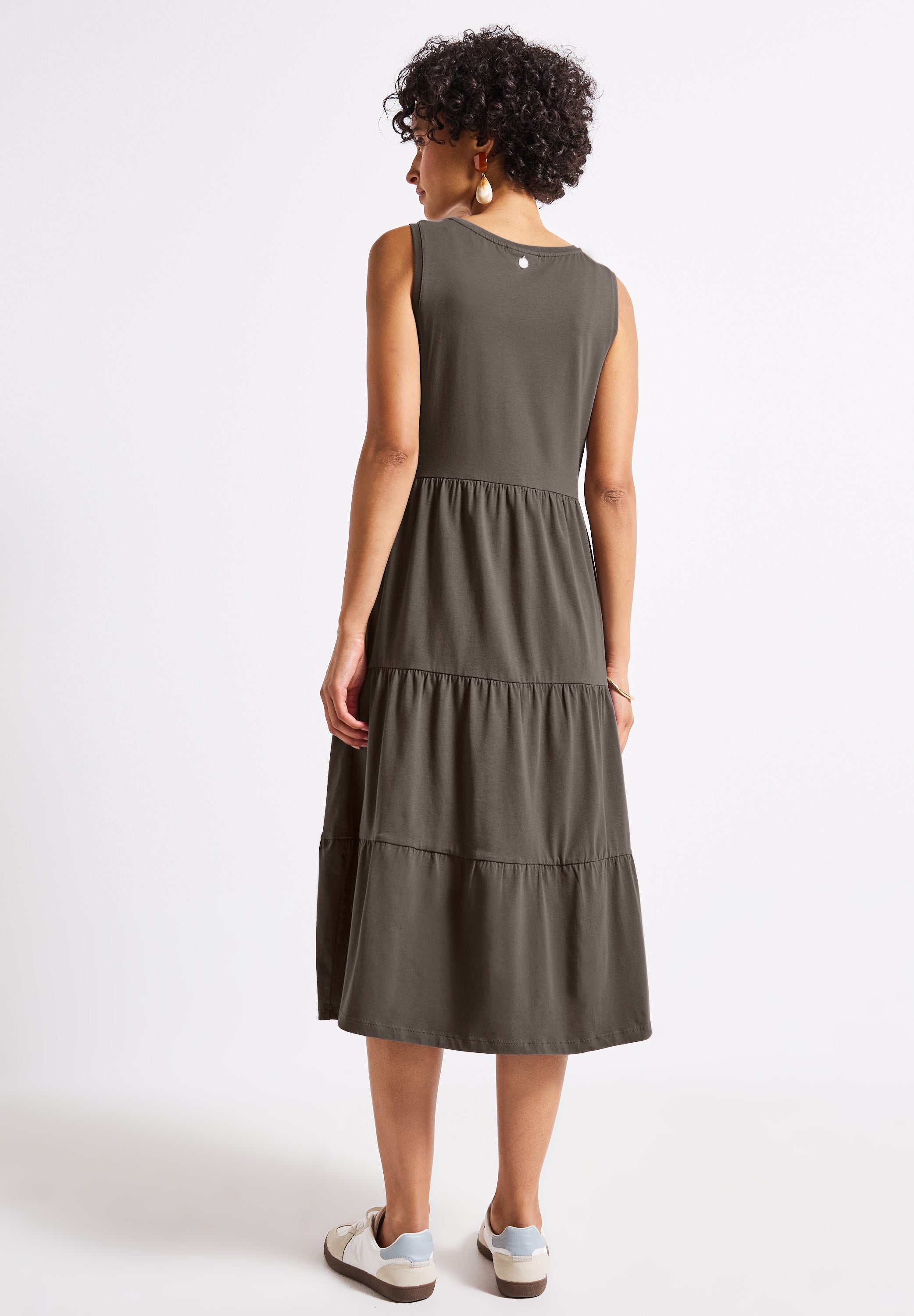Jersey-Kleid mit Volants