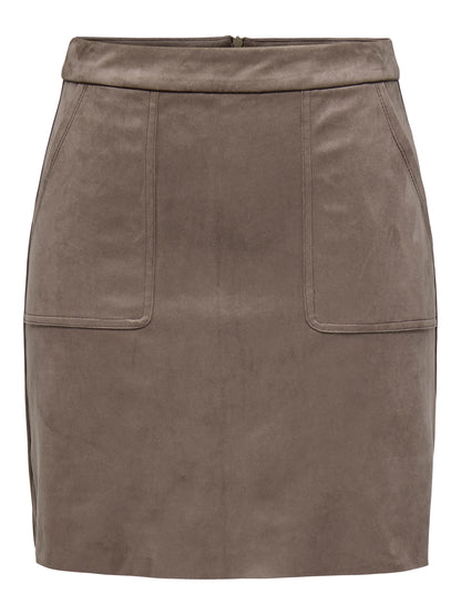JDYLORETTA FAUX SUEDE MINI SKIRT JRS