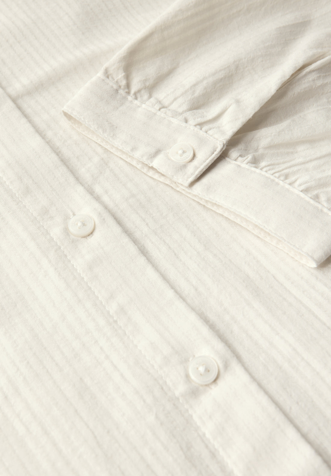 CECIL Damen Bluse mit Streifenstruktur Weiß