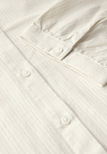 CECIL Damen Bluse mit Streifenstruktur Weiß