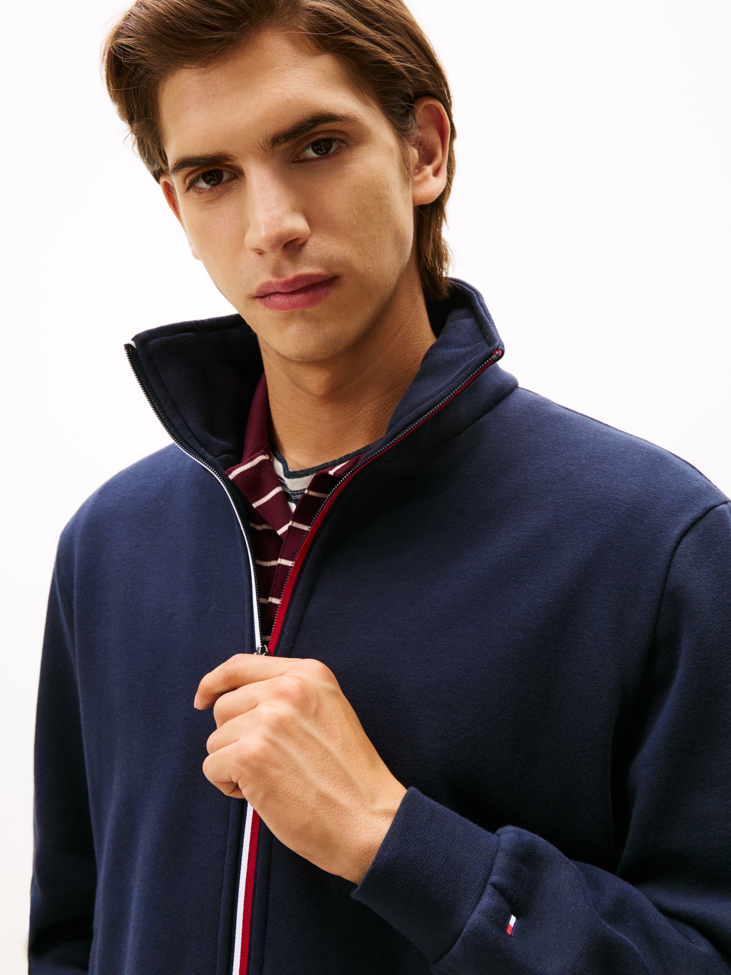 GLOBAL STRIPE ZIP THROUGH