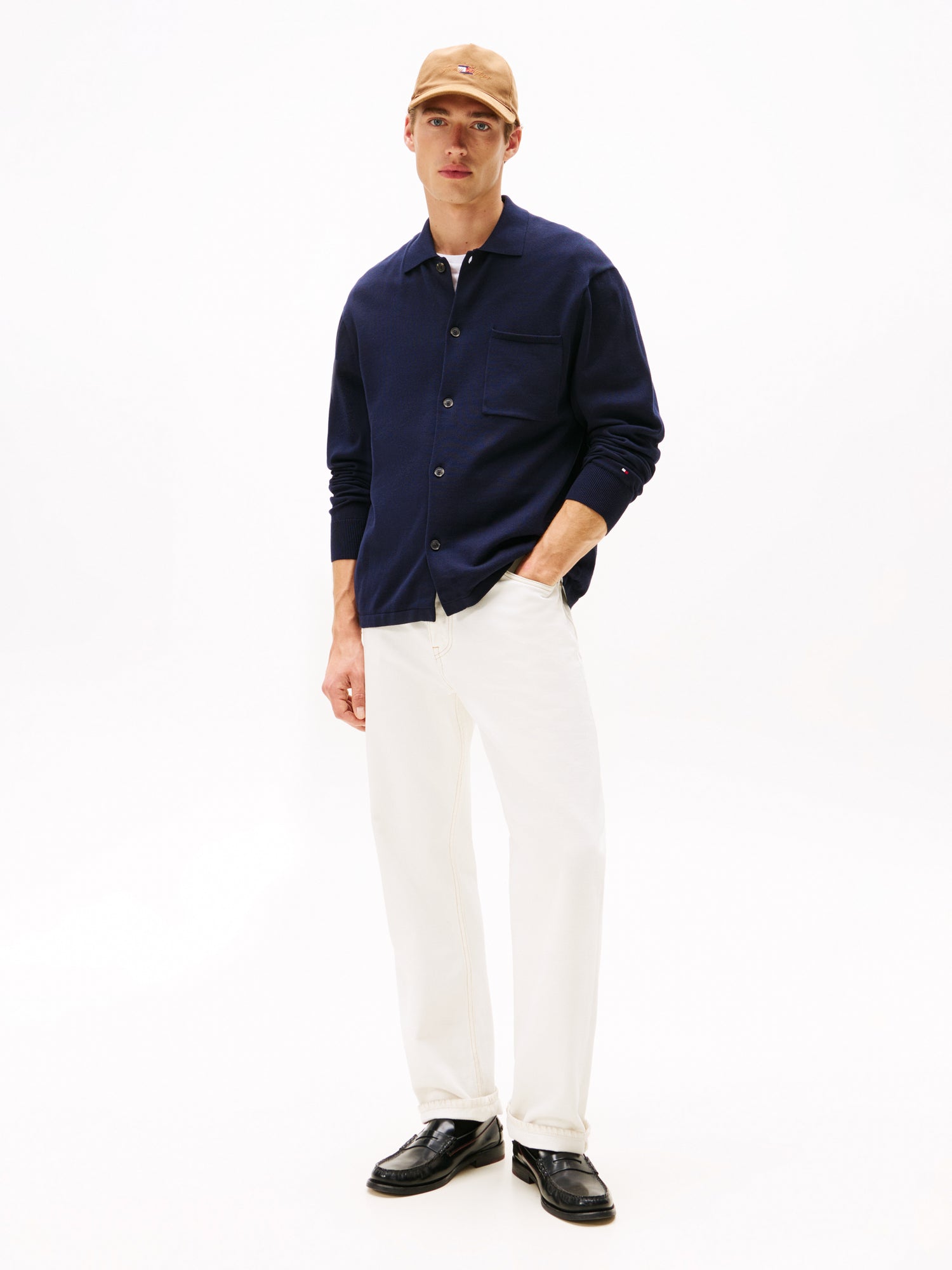 ESSENTIAL COTTON LS OVER SHIRT