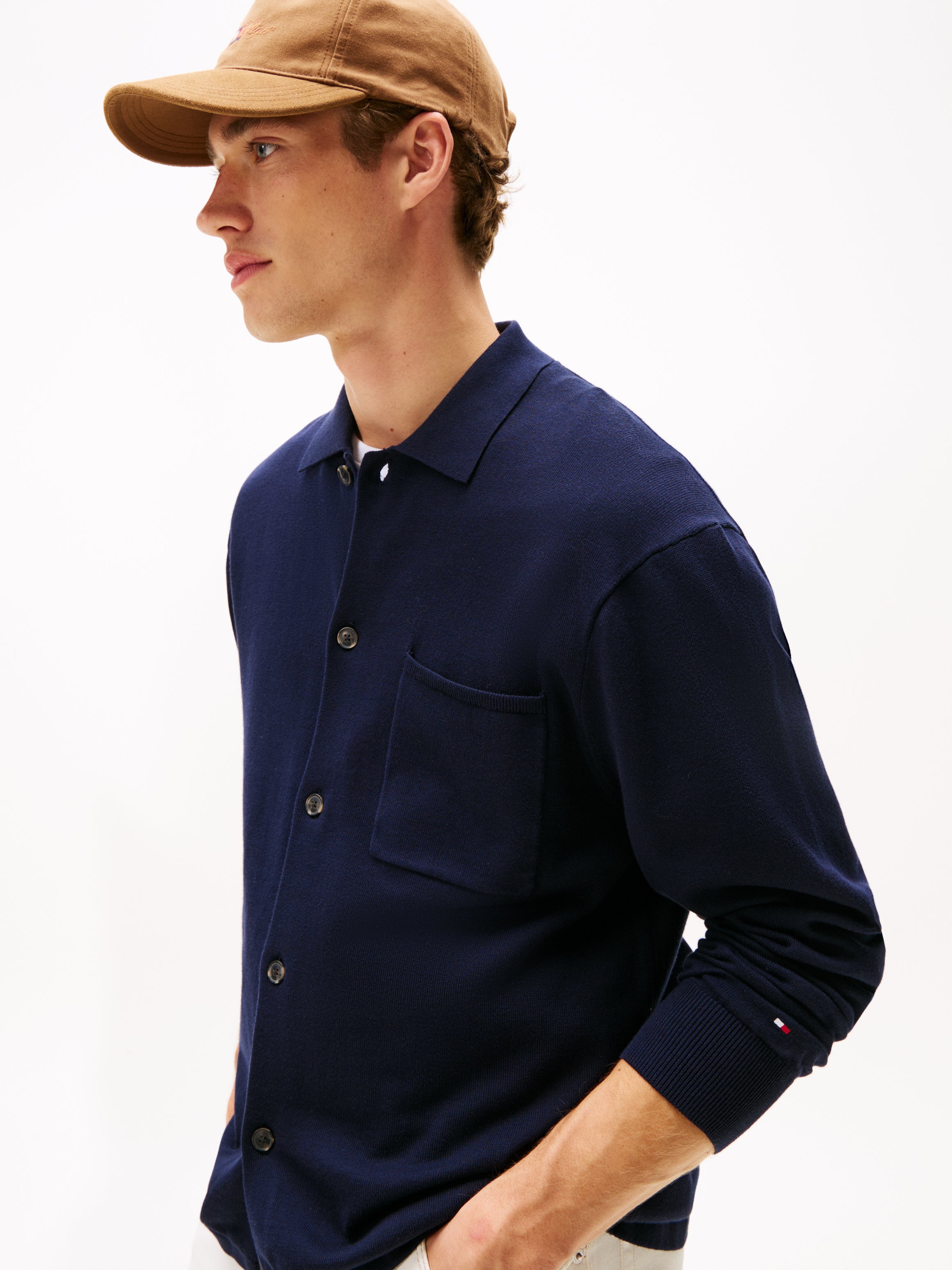 ESSENTIAL COTTON LS OVER SHIRT