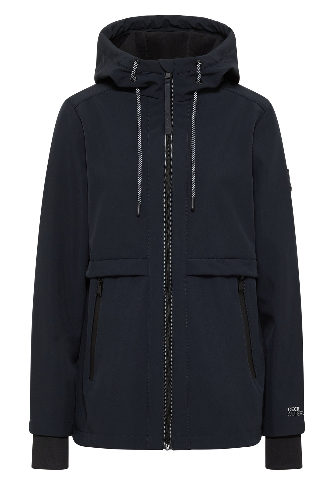 CECIL Midi Softshell Jacke für Damen mit  sportiver Optik Dark