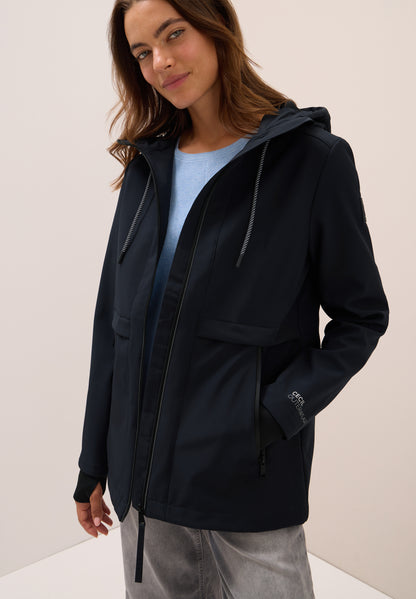 CECIL Midi Softshell Jacke für Damen mit  sportiver Optik Dark