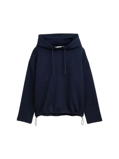 Loose Fit Scuba Hoodie Sweatshirt