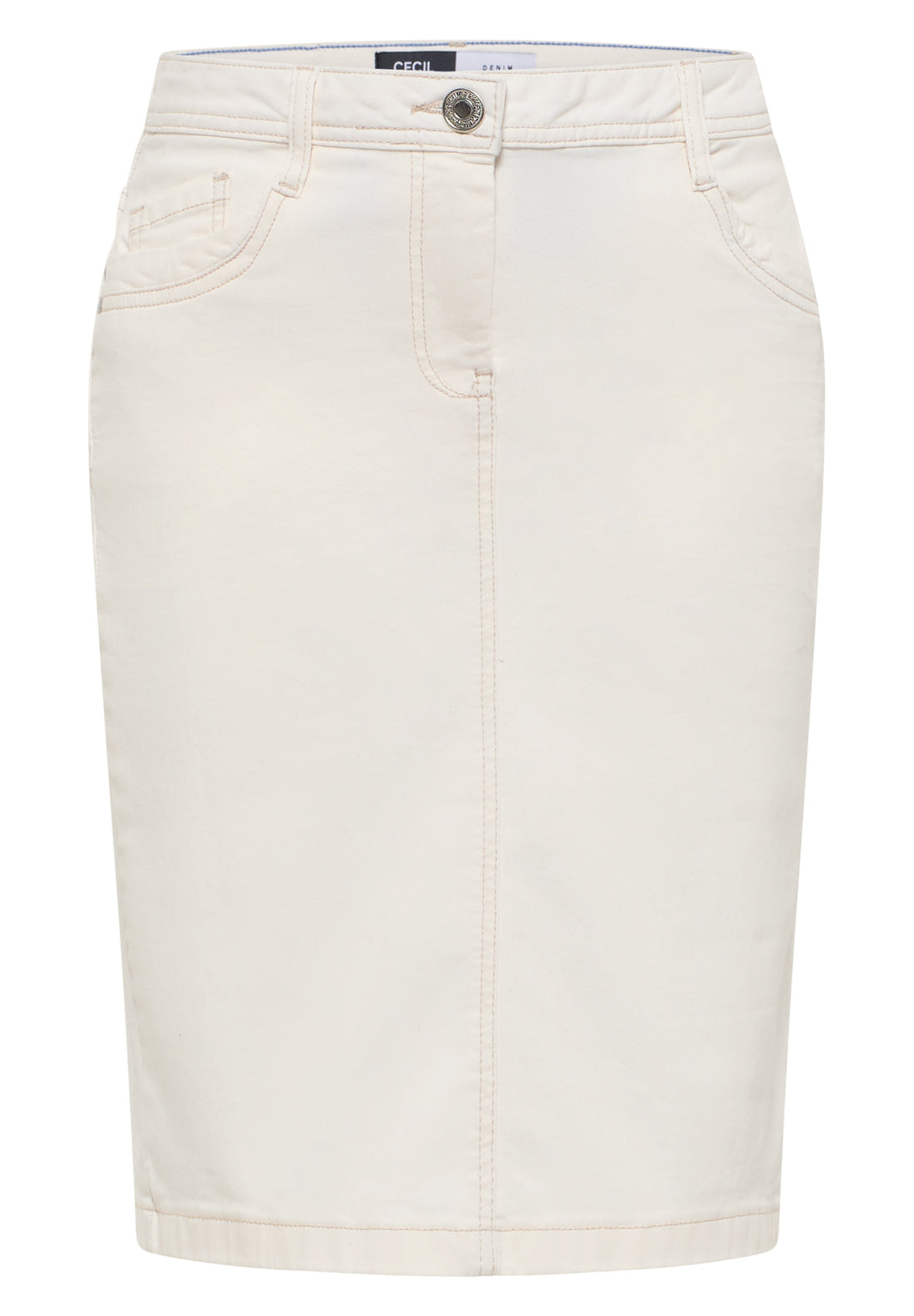 CECIL Jeansrock für Damen beige