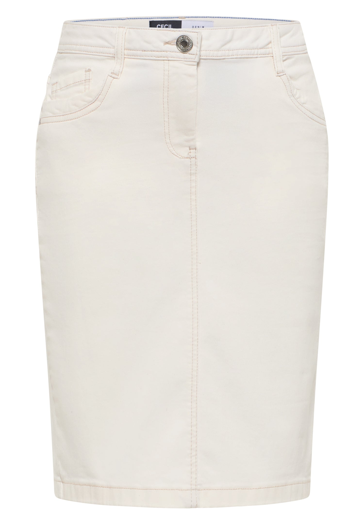 CECIL Jeansrock für Damen beige