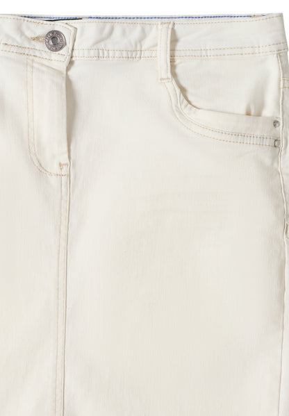 CECIL Jeansrock für Damen beige
