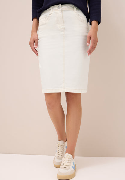 CECIL Jeansrock für Damen beige