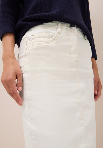 CECIL Jeansrock für Damen beige