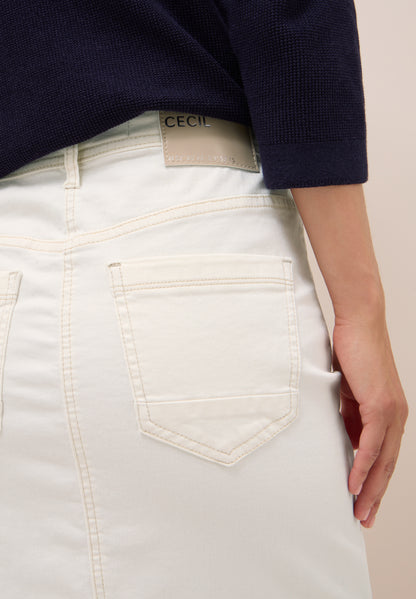 CECIL Jeansrock für Damen beige