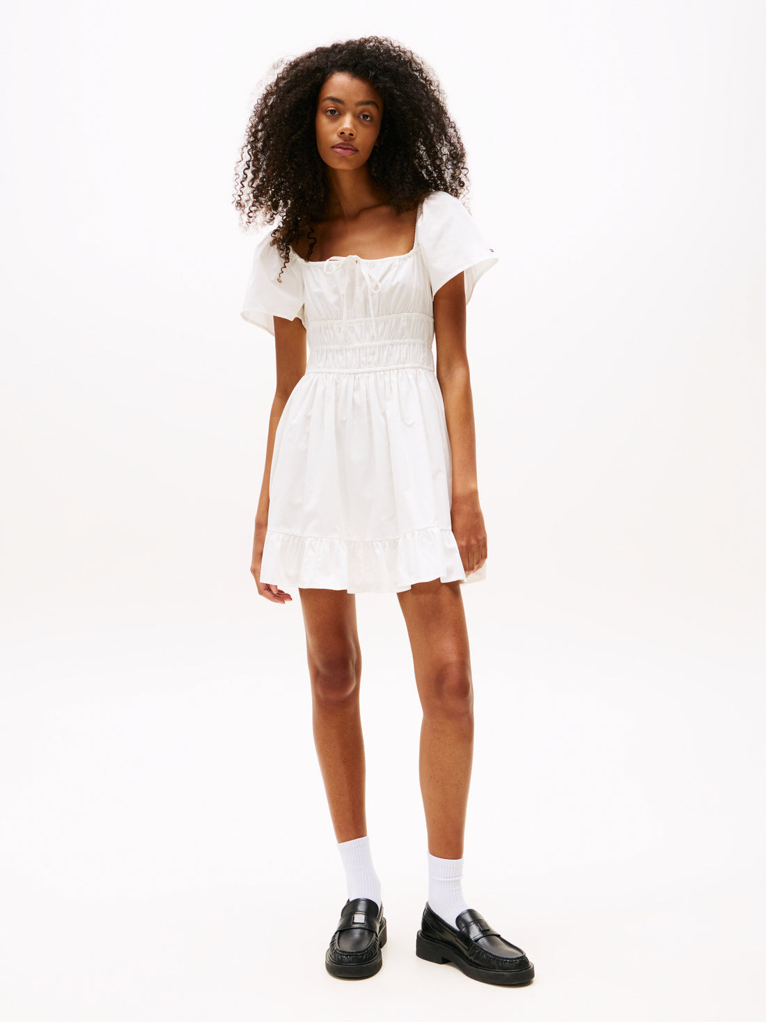 TJW ROUCHE MINI POPLIN DRESS EXT