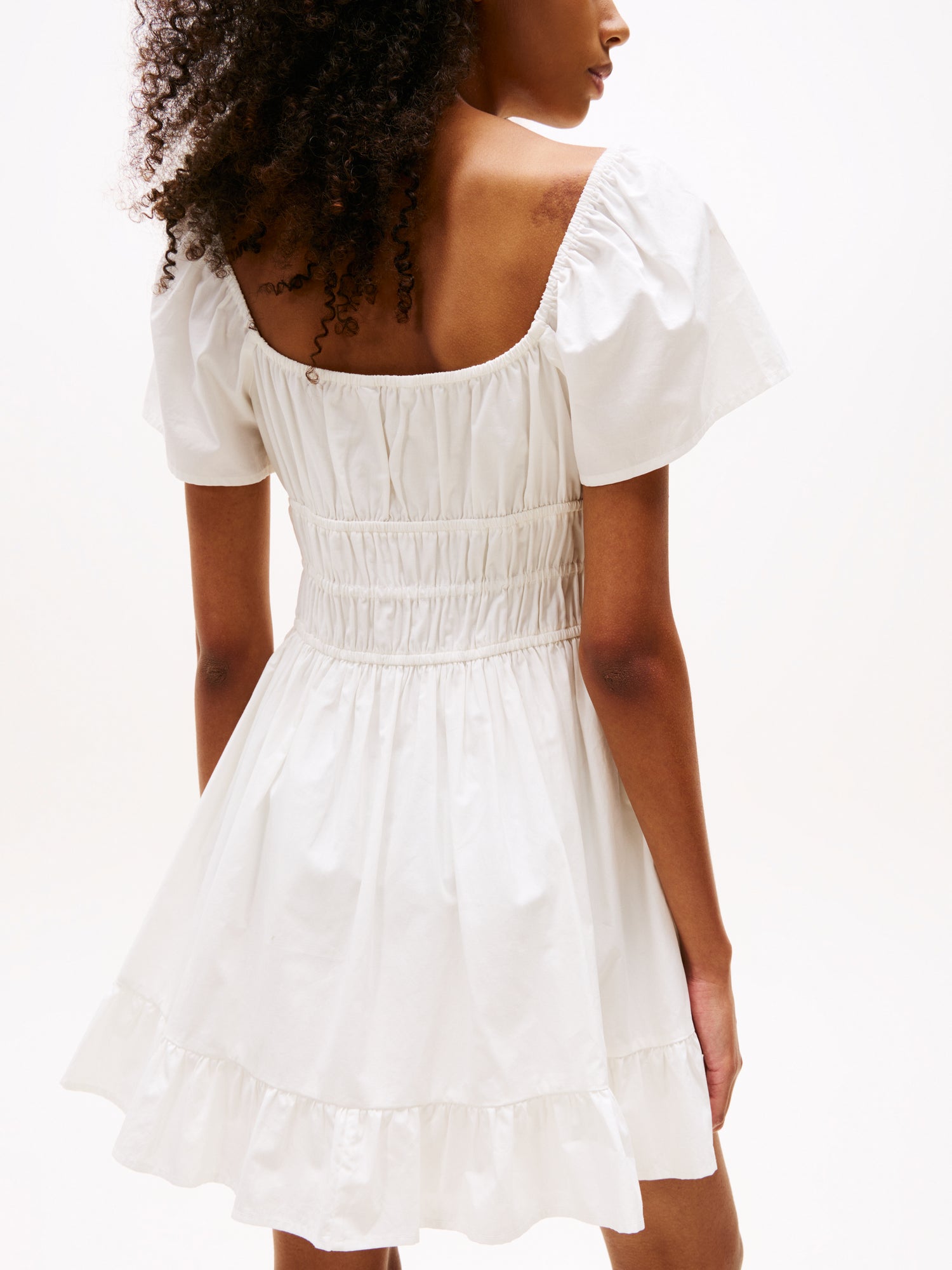 TJW ROUCHE MINI POPLIN DRESS EXT