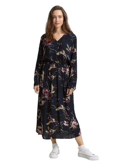 Maxi-Kleid mit Blumenmuster