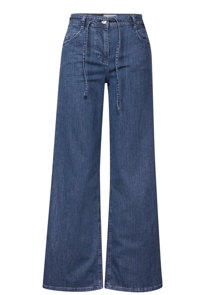 Flared Wide Leg Jeans blue