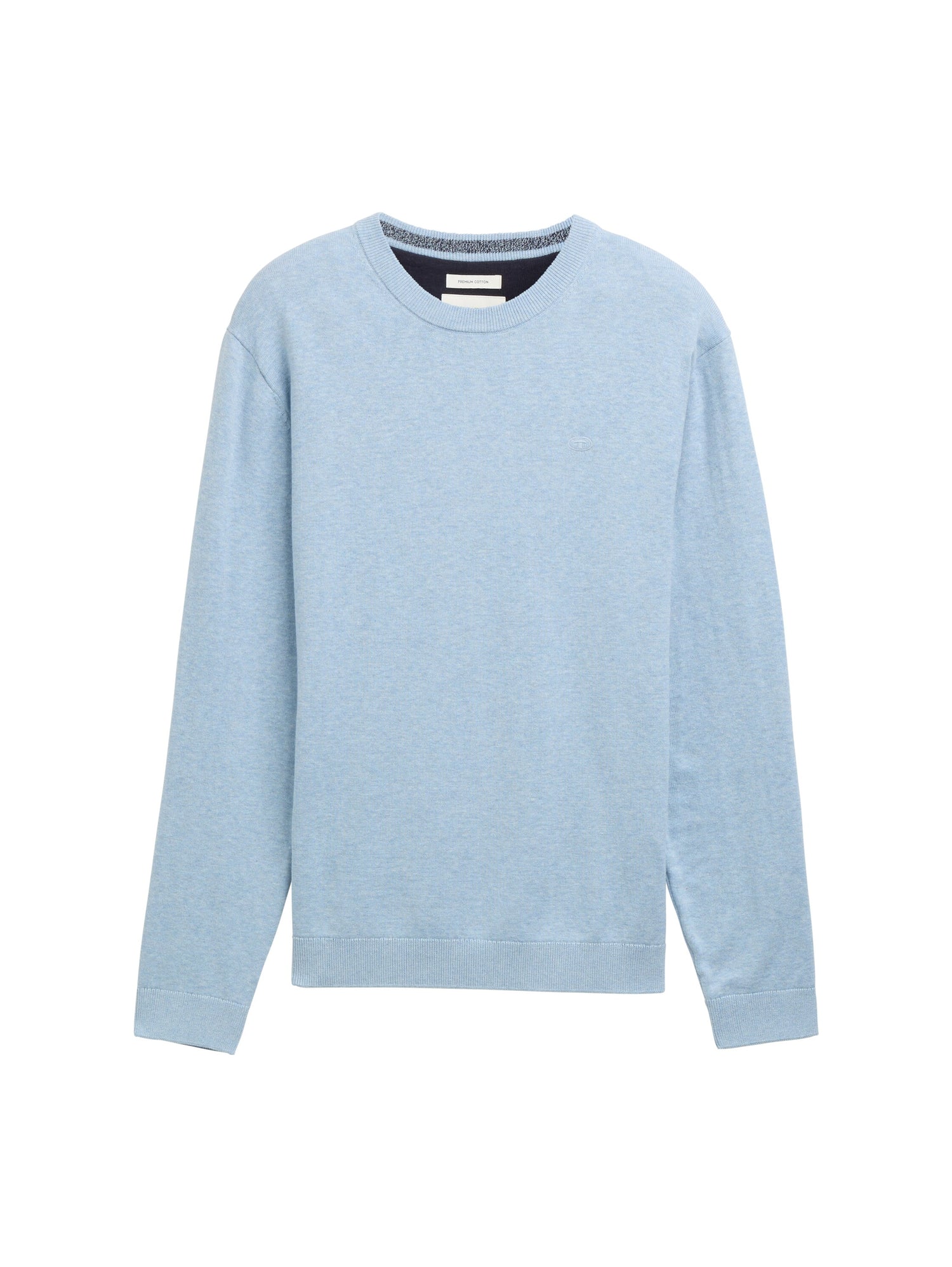 Basic Strickpullover aus Baumwolle