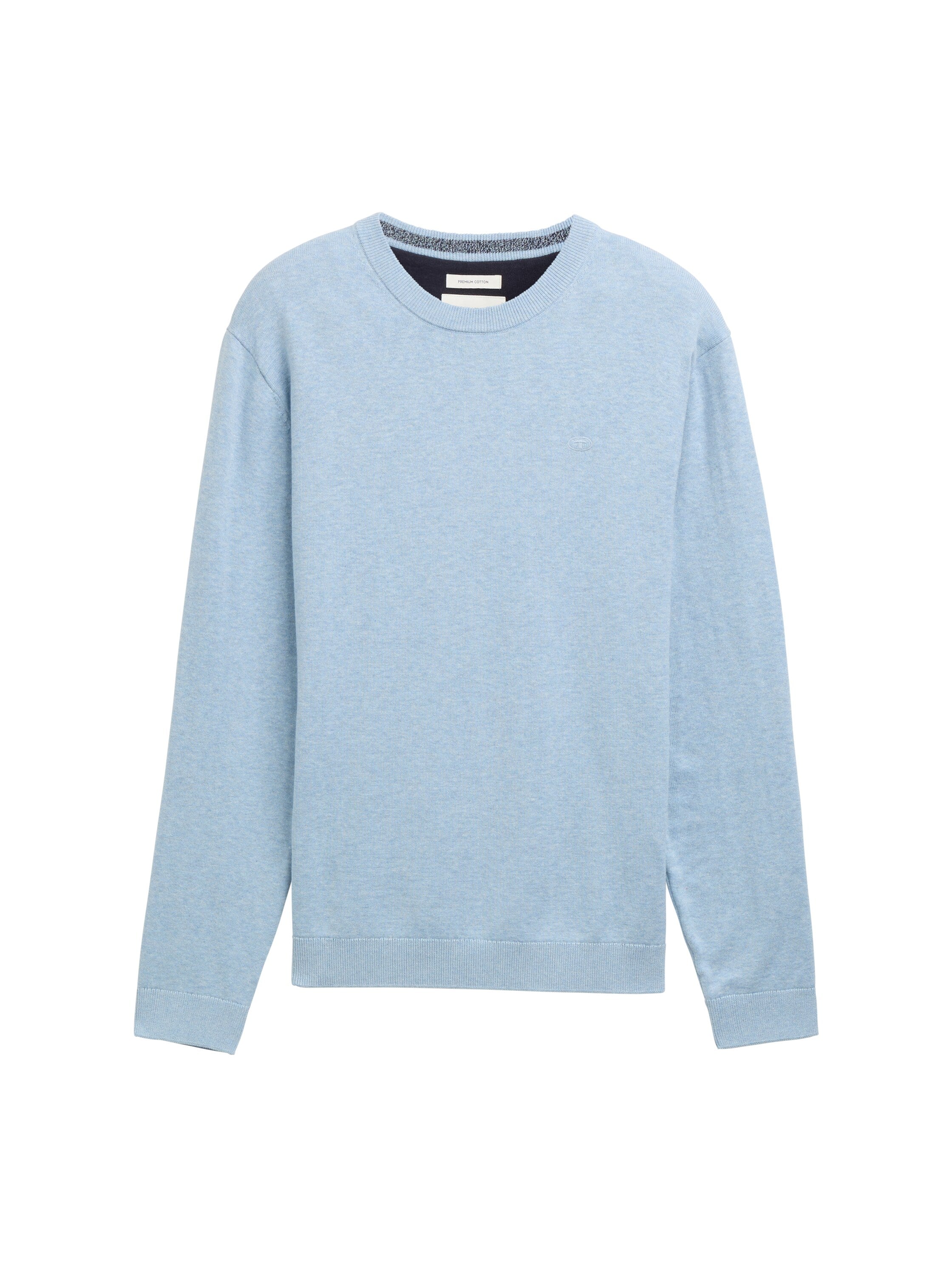 Basic Strickpullover aus Baumwolle