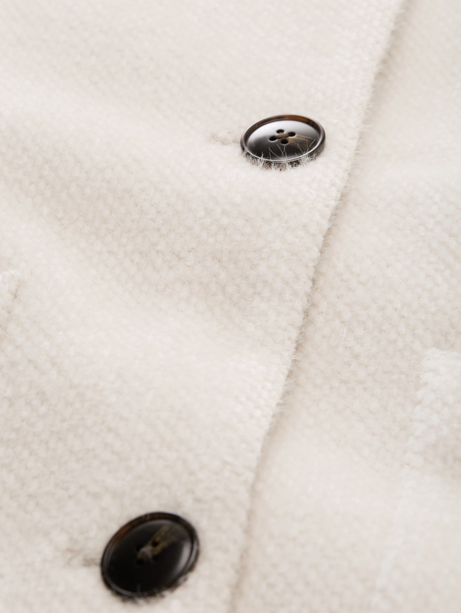 Jacquard Wolljacke mit Stehkragen