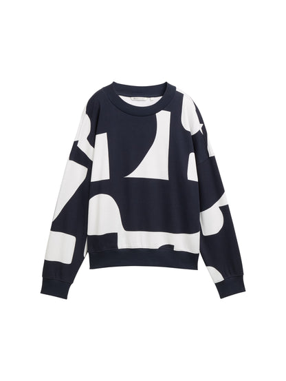 Loose Fit Sweatshirt mit Muster