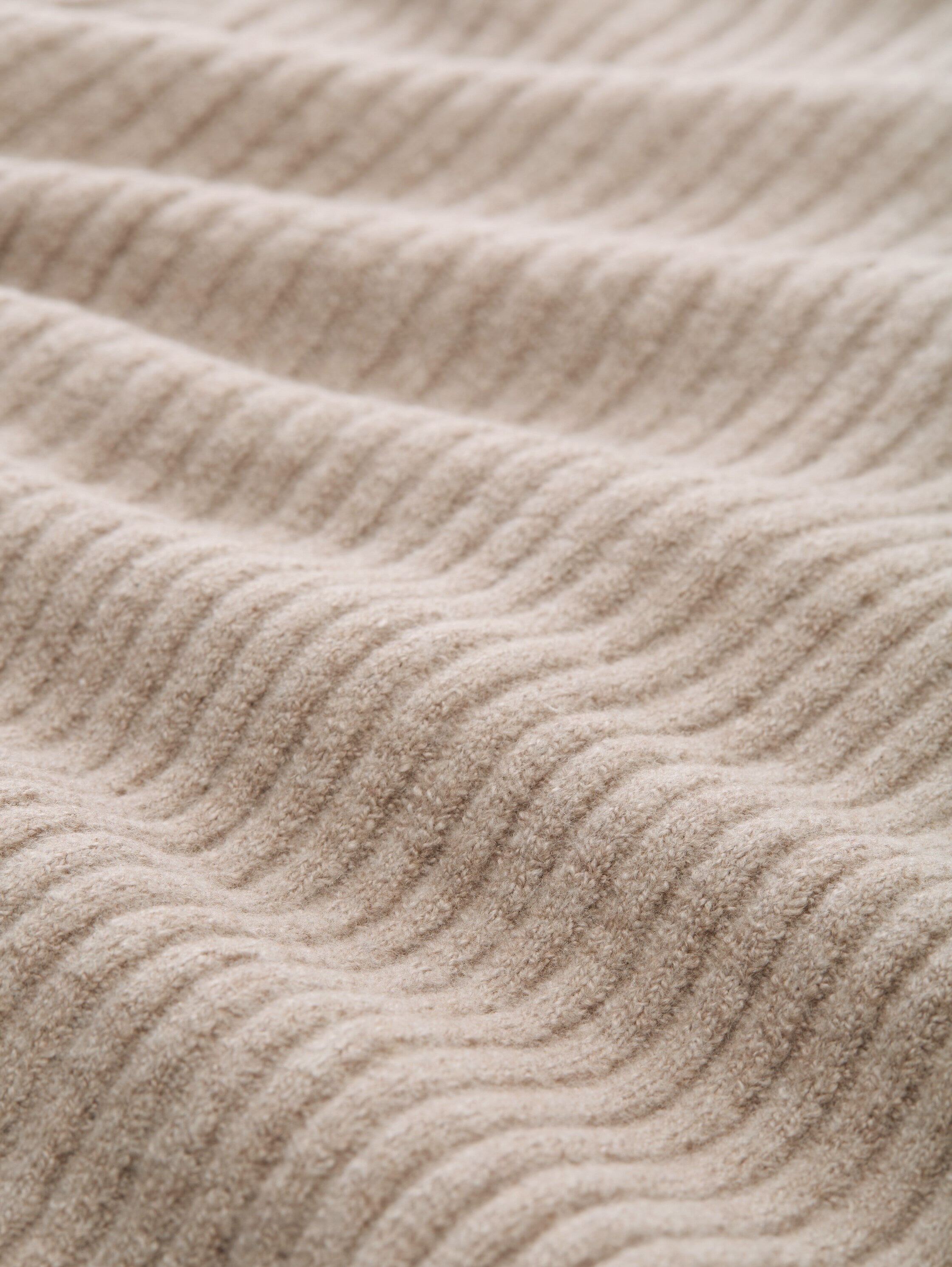 Loose Fit Cardigan mit Rippstruktur