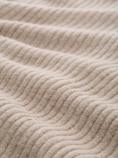 Loose Fit Cardigan mit Rippstruktur