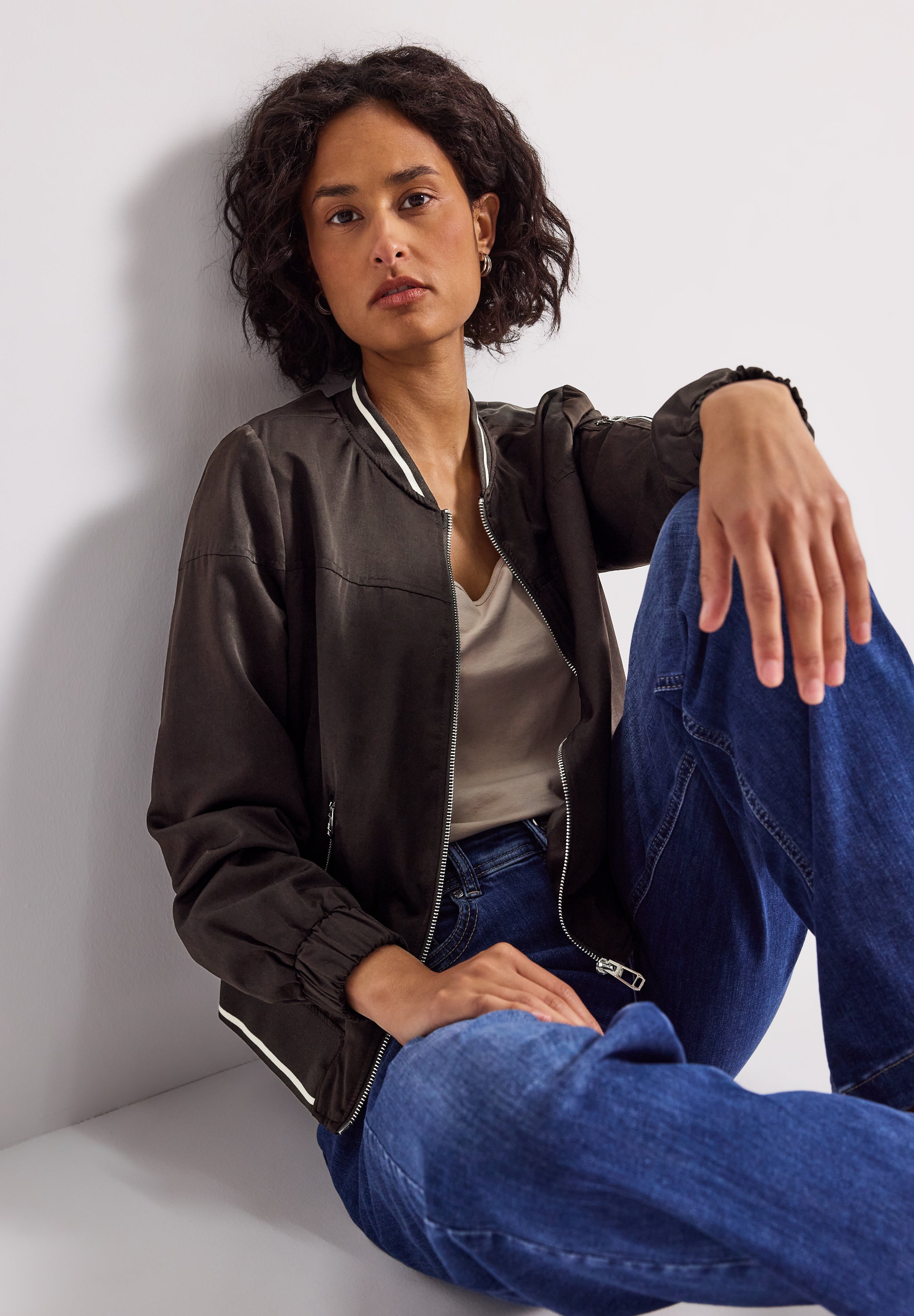 Satin Blouson