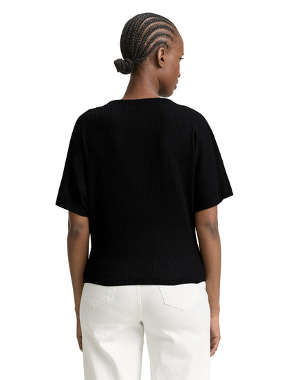 Loose Fit T-Shirt mit Fledermausärmeln