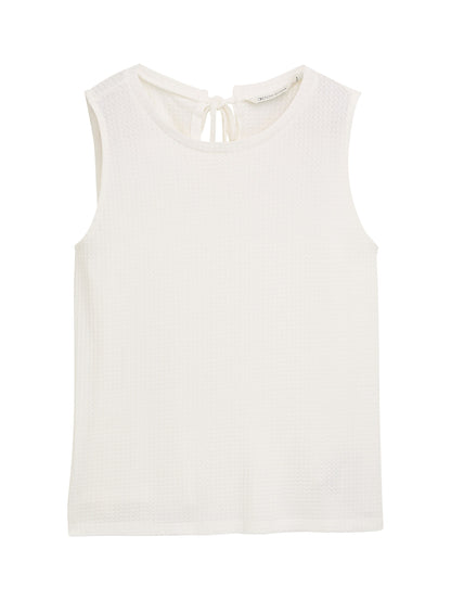 Loose Fit Top mit Waffelstruktur